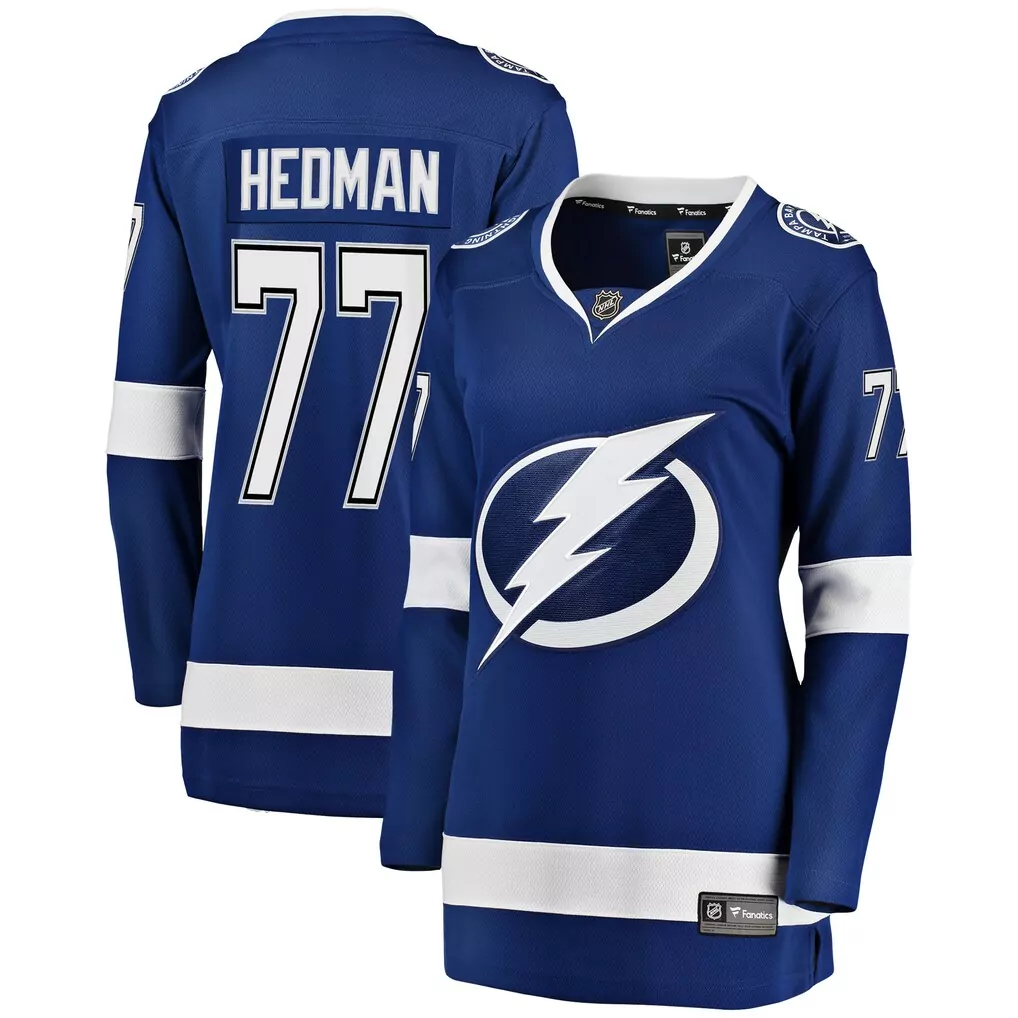 Hedman Tampa Bay Lightning Fanatics Women's Breakaway Player Jersey | Blue Premium Fan Gear for Women & Youth