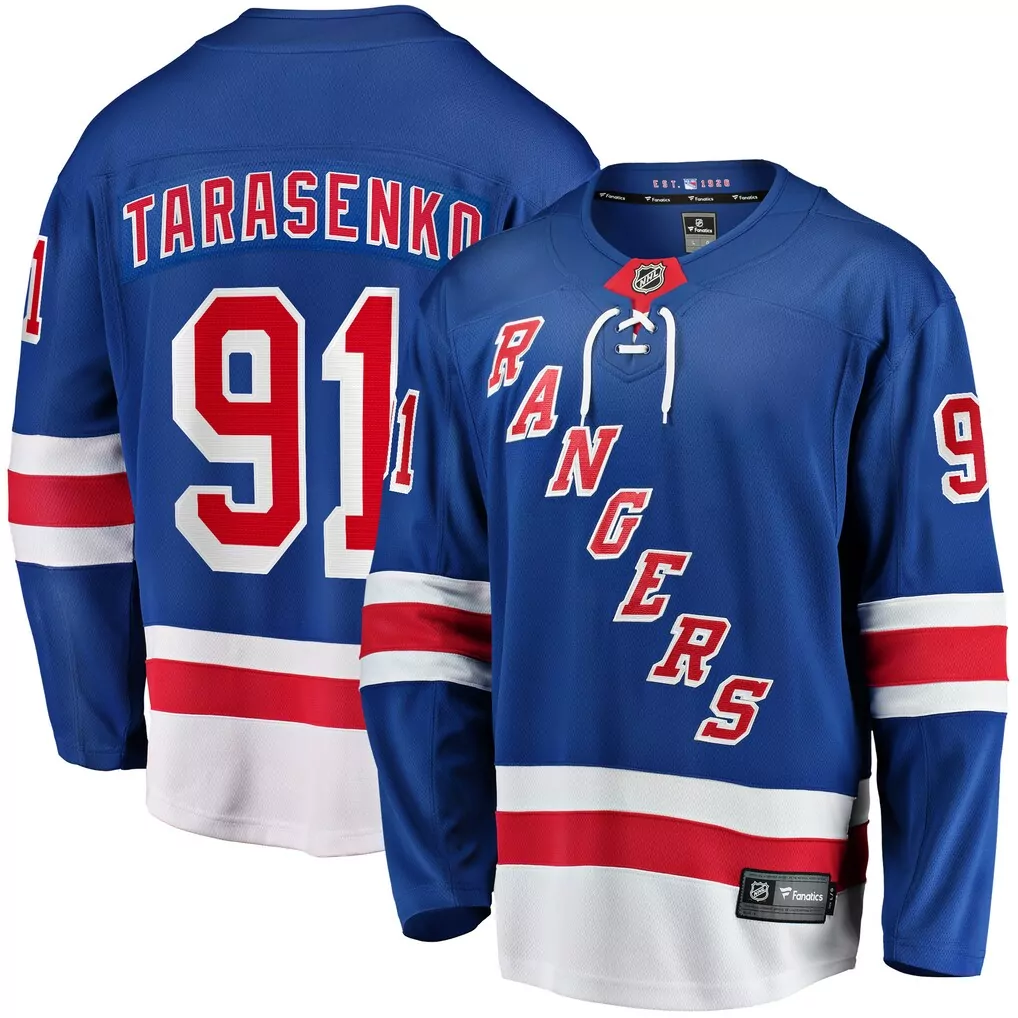 Customizable New York Rangers  Vladimir Tarasenko Fanatics Premier Breakaway Player Royal Authentic Jersey – Blue
