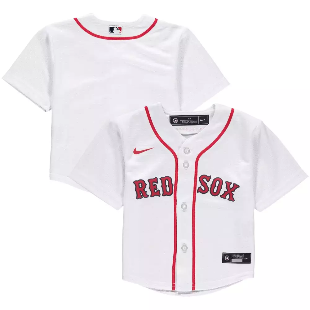Hamilton 0 Boston Red Sox 2021 Youth Nike All Stitched Vapor Jersey | White Red | For Youth, Men & Women