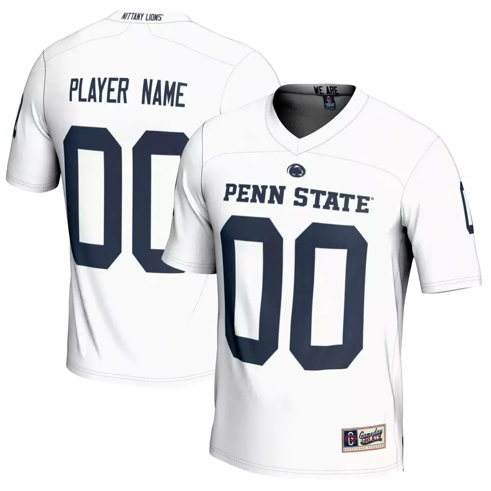 Custom Penn State Nittany Lions Jersey 00 | White All Stitched Vapor Jersey | 2023 Men's Game Edition | For Men