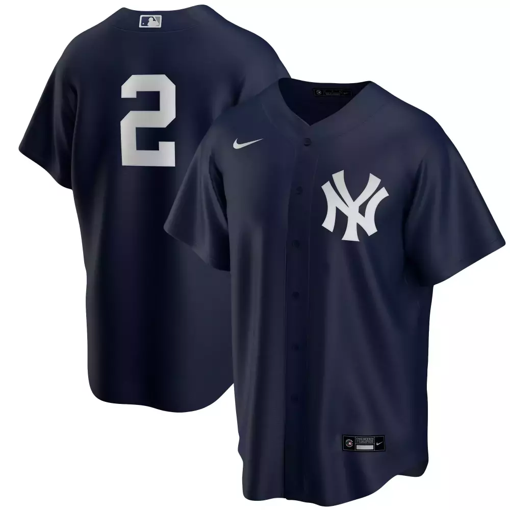 Derek Jeter Yankees 2023 Navy Blue Vapor Jersey | Men's All Stitched Fan Gear | For Men, Women & Youth