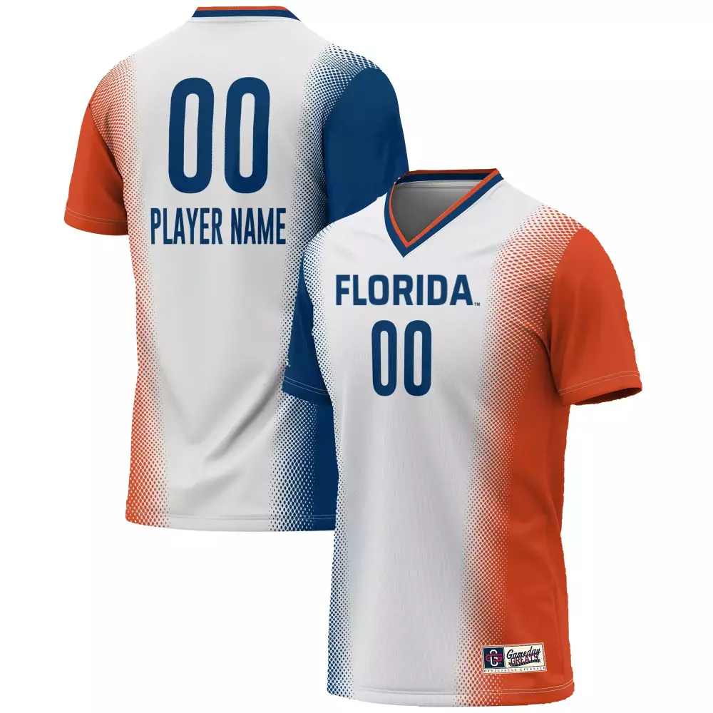 Florida Custom Jersey 00 2023 Stitched Vapor Jersey | Orange Blue Design Fan Gear | For Men, Women & Youth
