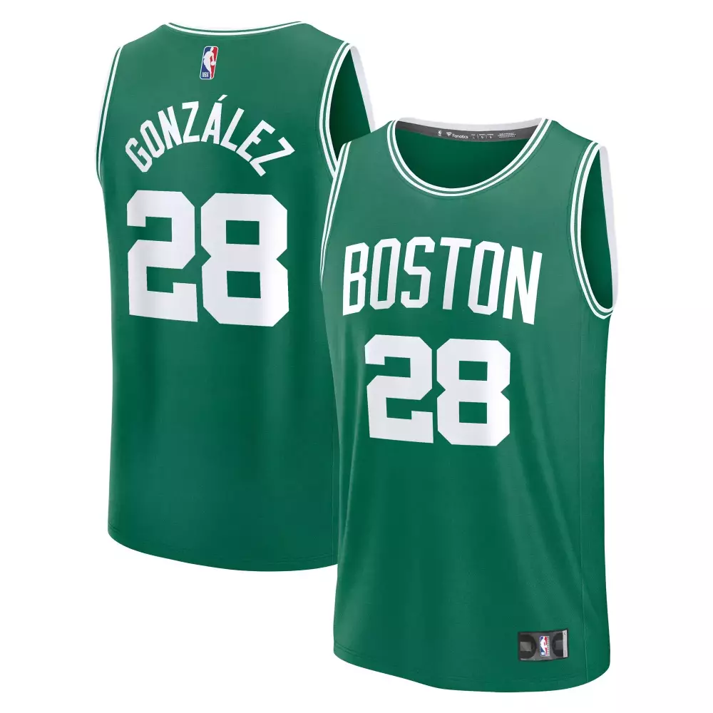 Gonzalez 28 Boston Celtics 2023 Men's All Stitched Vapor Jersey | Green Fan Gear | For Men, Women & Youth