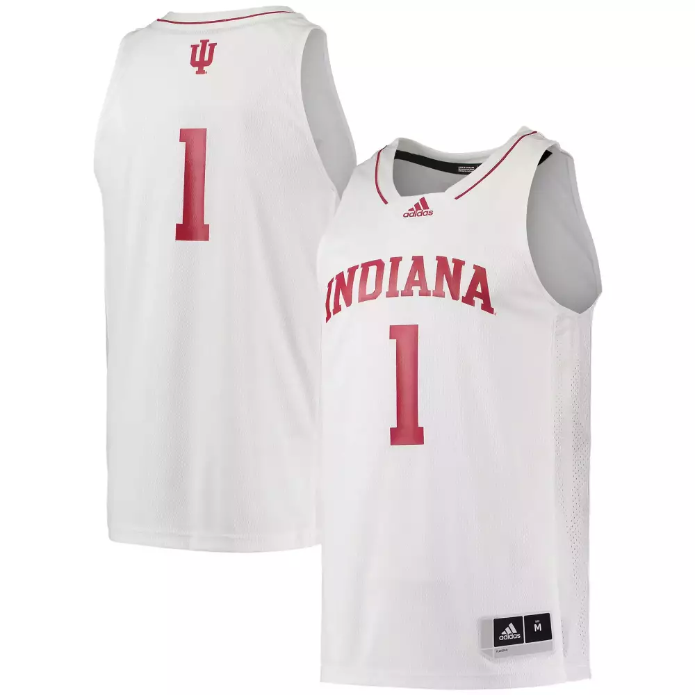 Indiana Hoosiers 1 Men's 2023 Adidas All Stitched Vapor Jersey | White Custom Edition | Fan Gear for All | For Men, Women & Youth