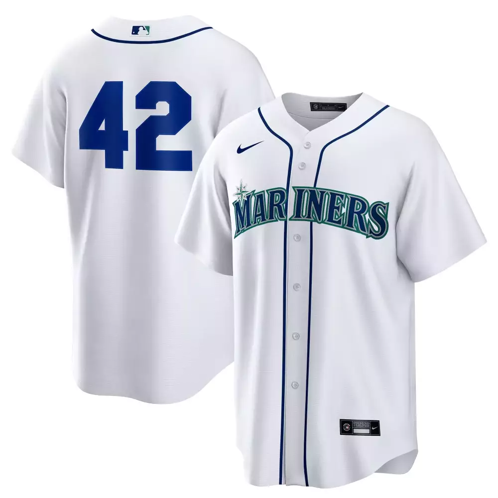 Jackie Robinson 42 Seattle Mariners 2023 Men's All Stitched Vapor Jersey | White Fan Gear | Perfect for Game Day | For Men, Women & Youth