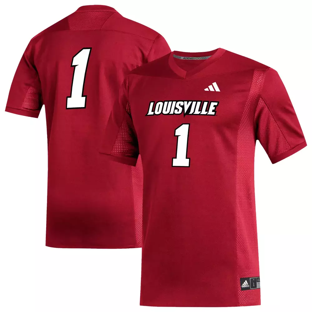 Louisville Cardinals Jersey 1 | 2023 Men's Adidas All Stitched Vapor Jersey | Red | Game Day Outfit for Men, Women & Youth