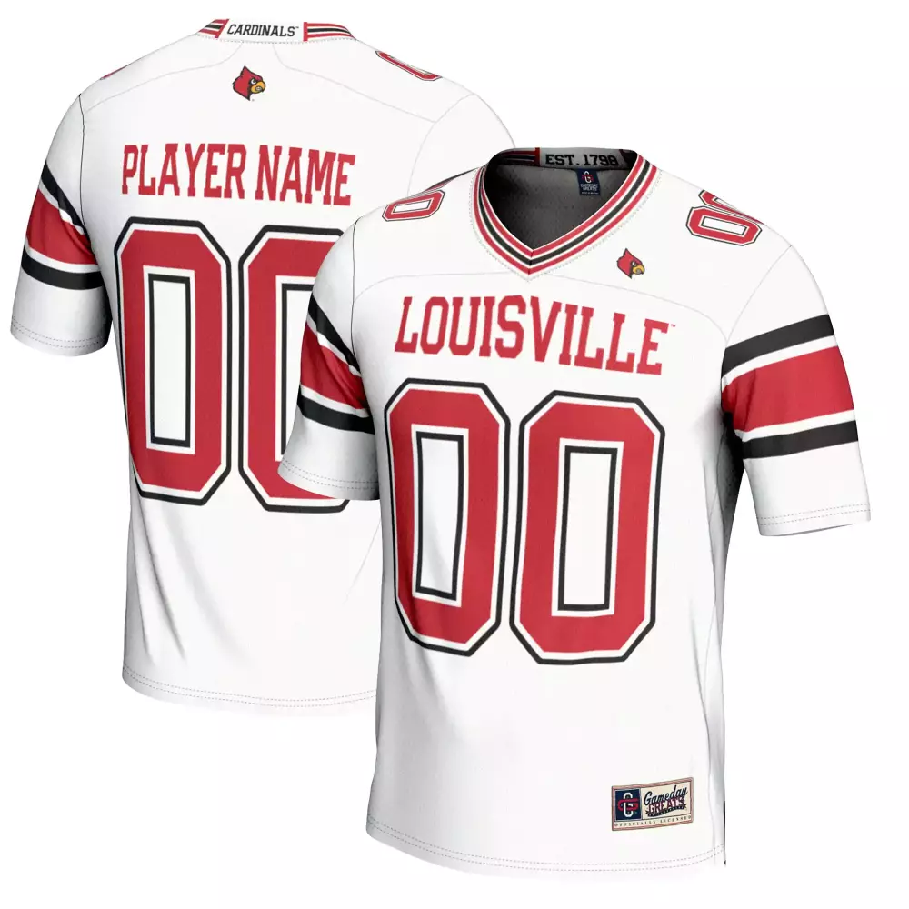 2023 Louisville Cardinals Player Name 00 Stitched Vapor Jersey | White | Limited Edition Fan Gear for Men, Women & Youth