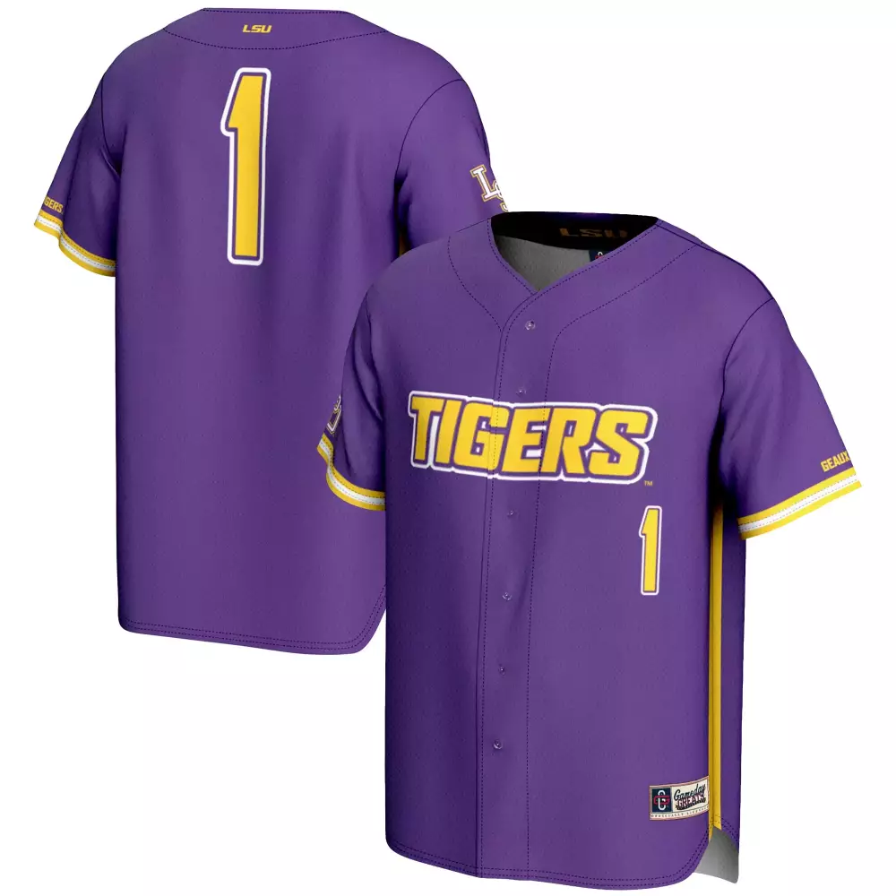 2023 LSU Tigers 1 Purple All Stitched Vapor Jersey | Custom Edition Fan Gear | For Men, Women & Youth