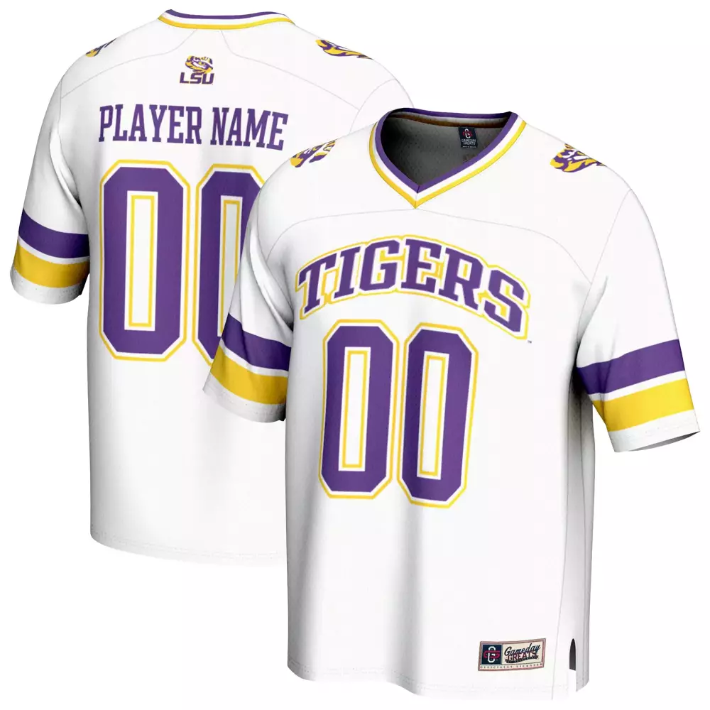 LSU Tigers Player Name 00 White Stitched Vapor Jersey 2023 | Premium Fan Gear for Men, Women & Youth