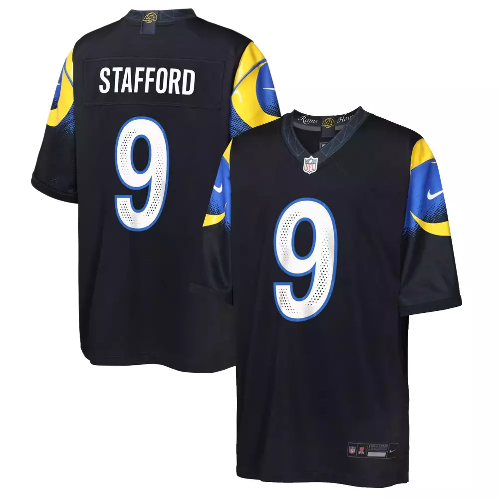 Matthew Stafford Los Angeles Rams 2023 Stitched Vapor Jersey | Black Edition for Game Day | For Men, Women & Youth