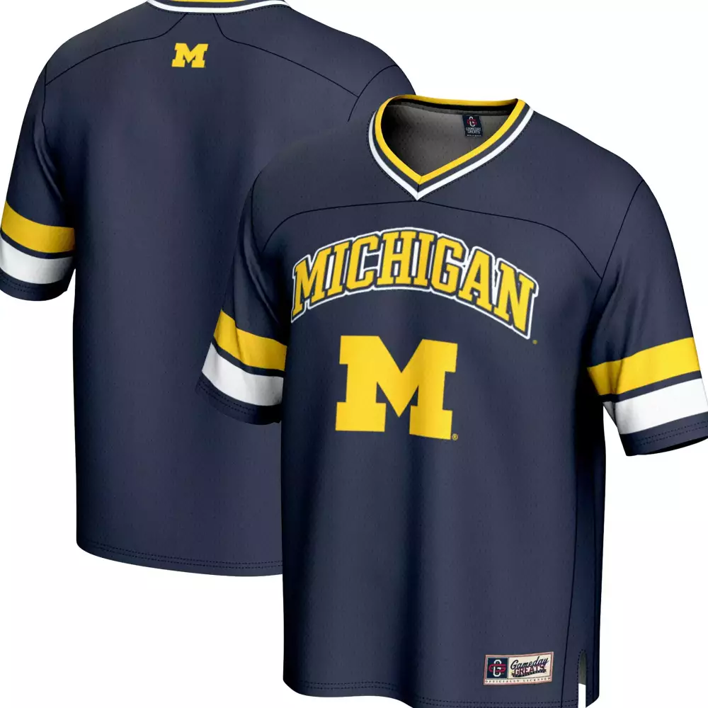 Custom Michigan  All Stitched Vapor 2023 Football Jersey – Navy