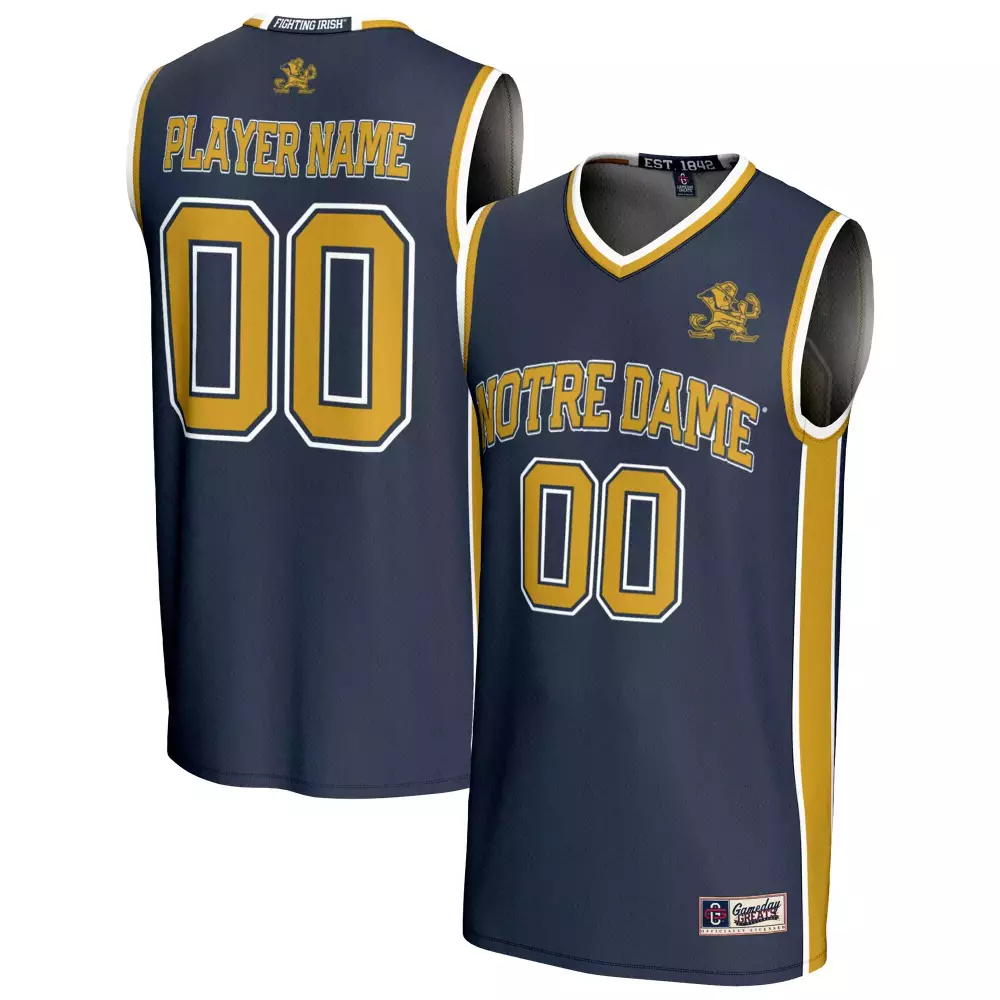 Notre Dame Fighting Irish 2023 Stitched Vapor Jersey | Player Name Navy Gold | Replica Fan Gear for Men, Women & Youth