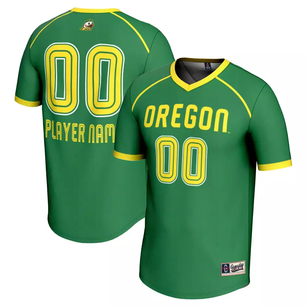 Oregon Ducks Custom Jersey 00 Green Yellow 2023 | All Stitched Vapor Style | Fan Gear for Men, Women & Youth