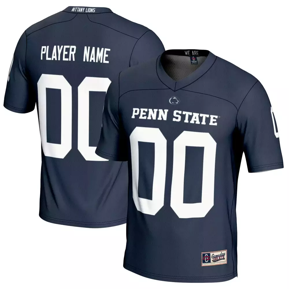 Custom Penn State Nittany Lions Jersey 00 | 2023 Men's Navy Stitched Vapor Jersey | Stylish Fan Gear | For Men, Women & Youth