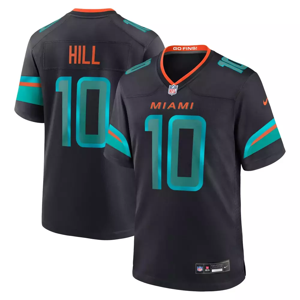 Tyreek Hill 10 Miami Dolphins 2022 Black Stitched Vapor Jersey | Limited Edition | Fan Gear for Game Day | For Men, Women & Youth