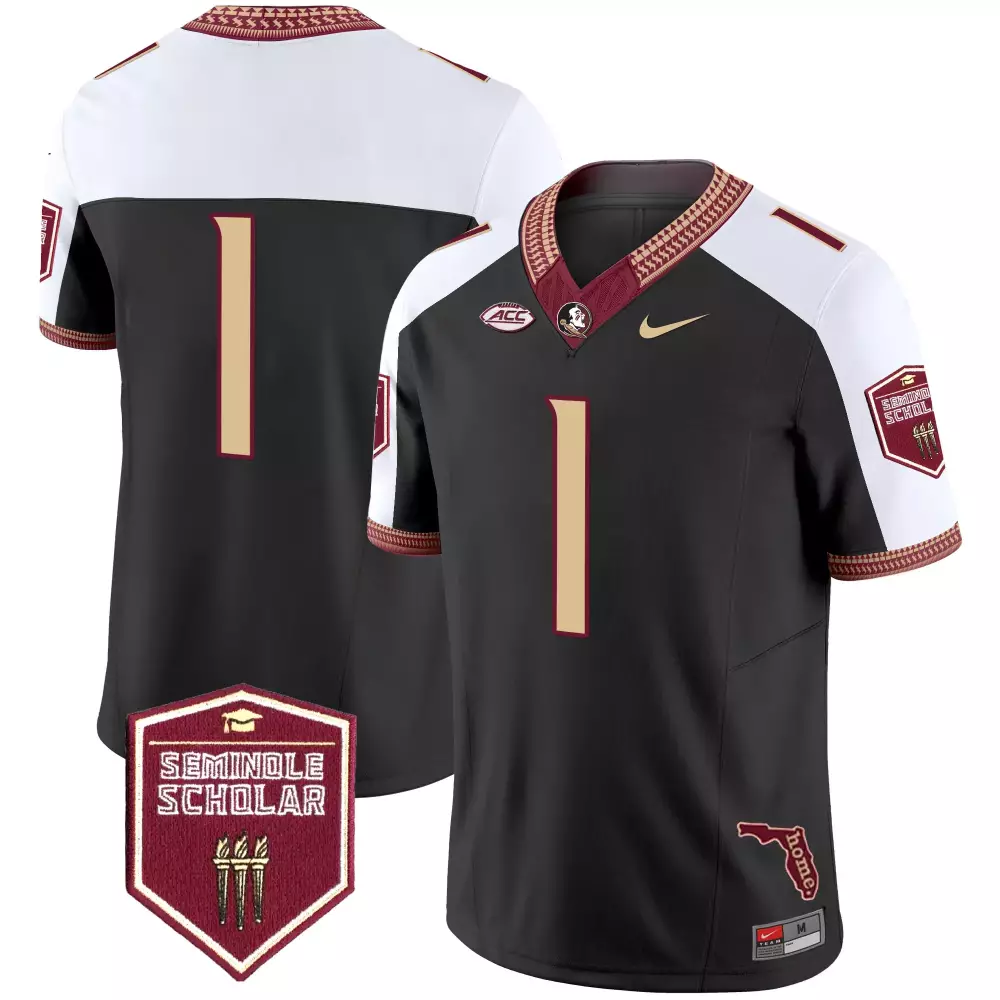 Glenn 11 Men's Black Stitched Jersey | Florida State Seminoles 2025 | Game Day Outfit for Fans | For Men, Women & Youth