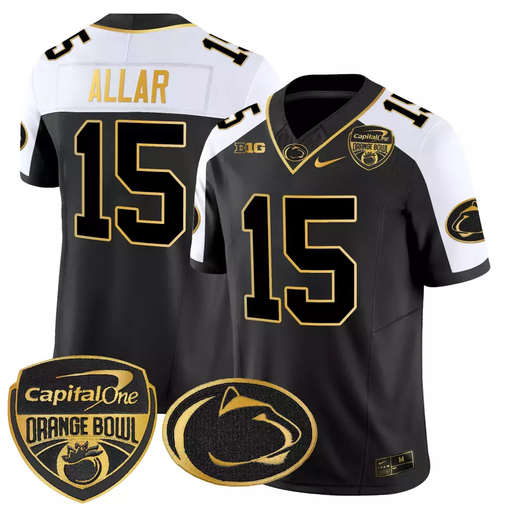 Allar 15 Men's Vapor Limited Jersey | Black Penn State Nittany Lions Embroidered Patch 2023 | For Men