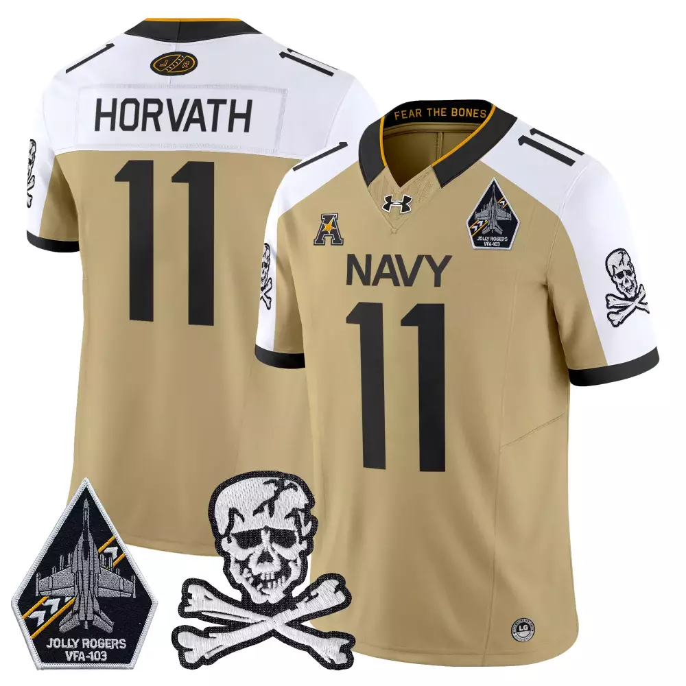 Horvath 11 Men's Vapor Jersey | Navy Gold Stitched with Jolly Rogers Patch 2023 | Perfect Fan Gear for Game Day | For Men, Women & Youth