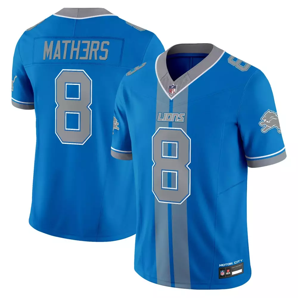 Mathers 8 Men's Vapor Jersey | Detroit Lions Motor City Edition Stitched 2023 | Perfect Fan Gear for Men, Women & Youth
