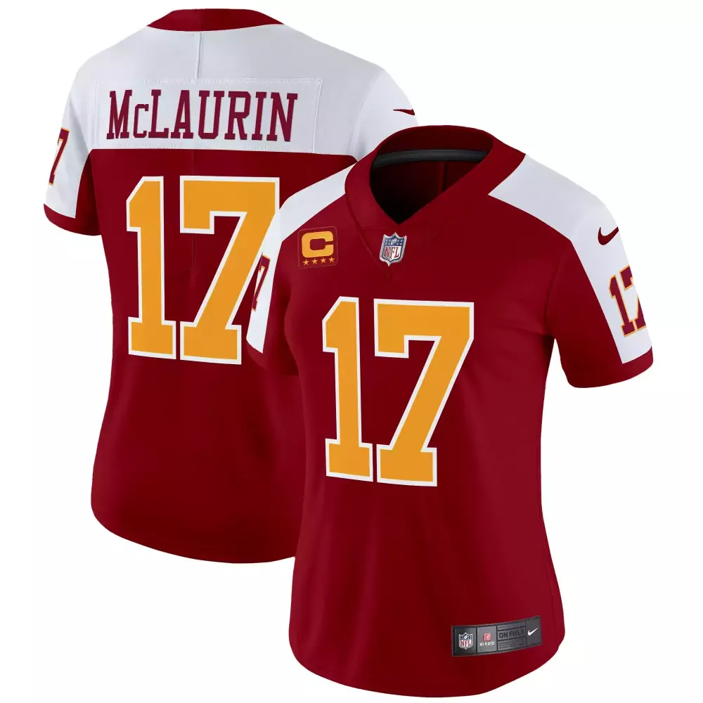 Mclaurin 17 Women's Burgundy Stitched Vapor Jersey | 2023 | Limited Edition Fan Gear | For Women