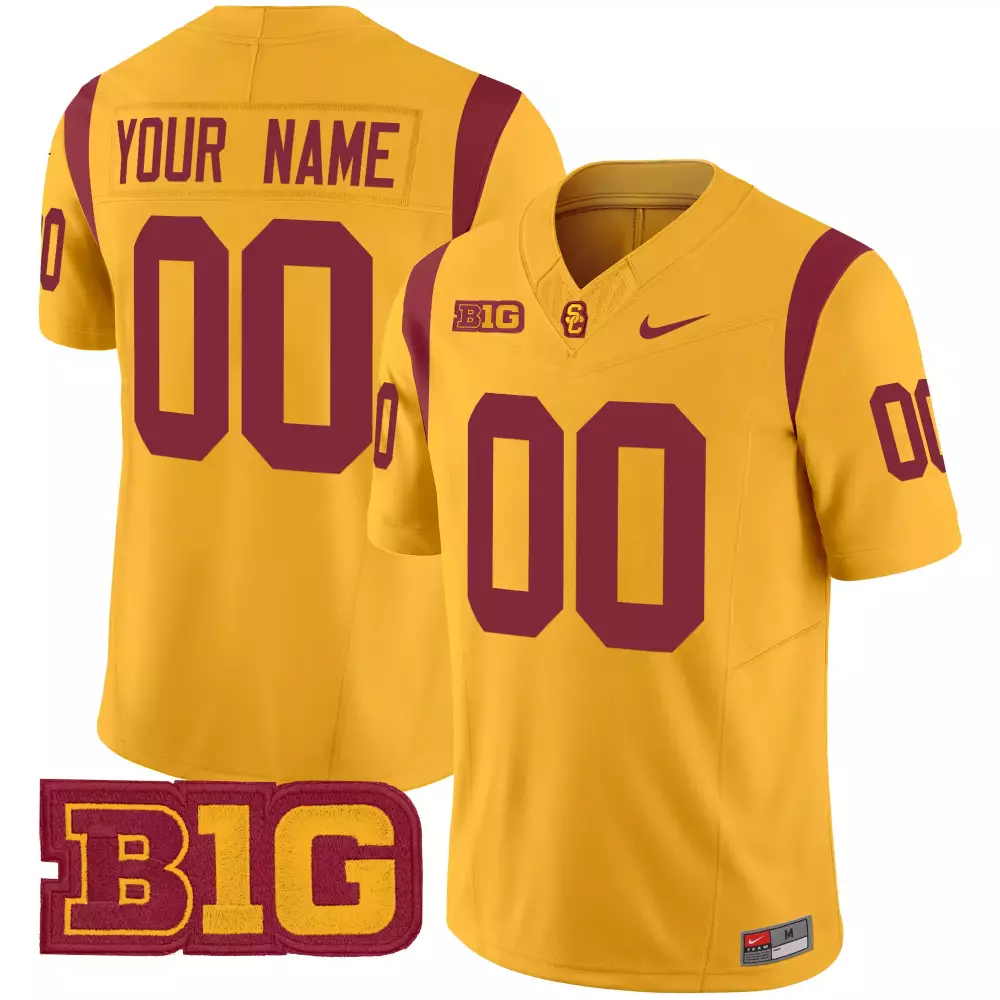 Lemon 6 USC Trojans 2025 Black Vapor Jersey | All Stitched B1G Patch ...