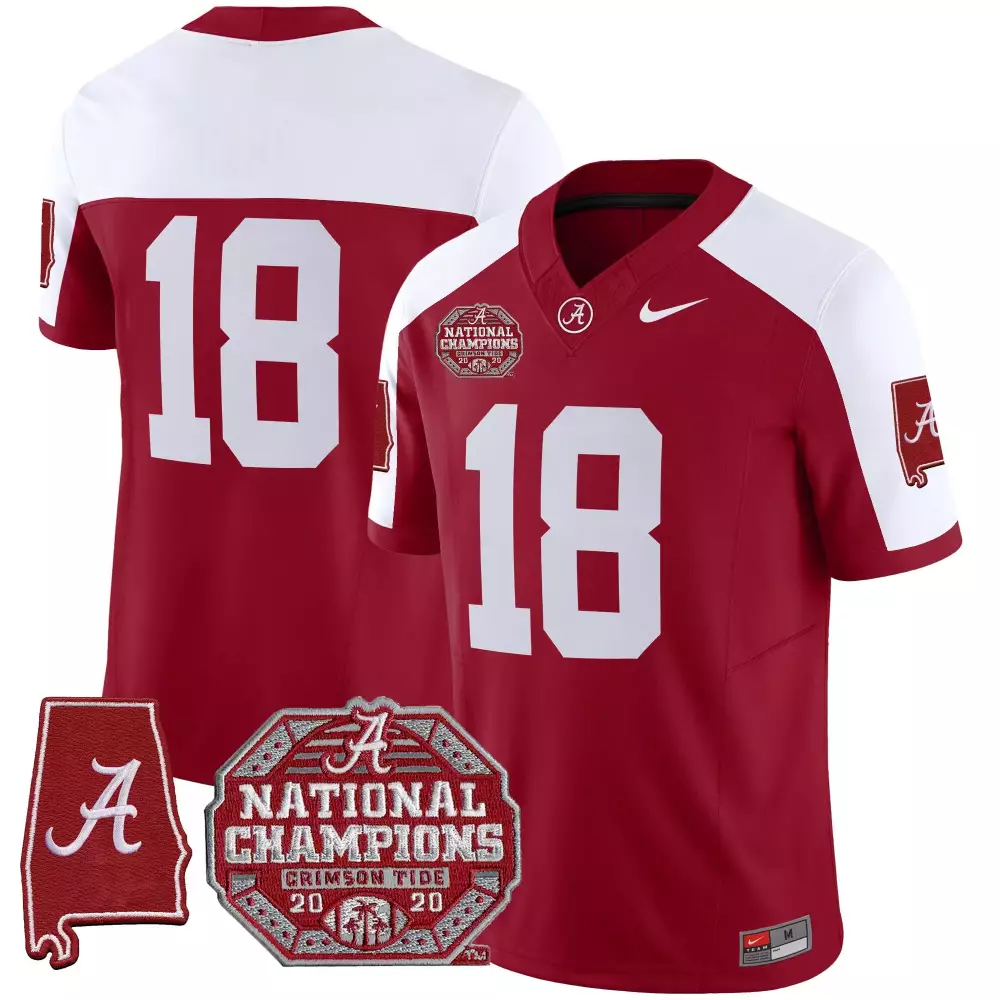 Alabama Crimson Tide 2020 National Champions Edition Vapor Jersey | All Stitched | For Men, Women & Youth