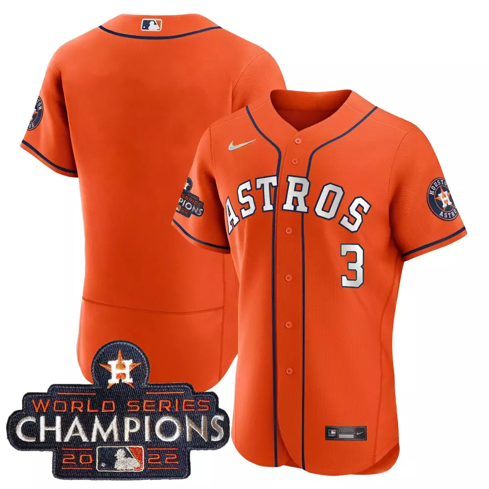 2022 Houston Astros Men's All Stitched Vapor Jersey | Orange World Series Champions Edition | Fan Gear for Men, Women & Youth