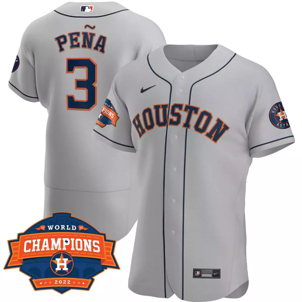 2022 Houston Astros All Stitched Vapor Jersey | Gray World Series Champions Edition | Fan Gear for Men, Women & Youth