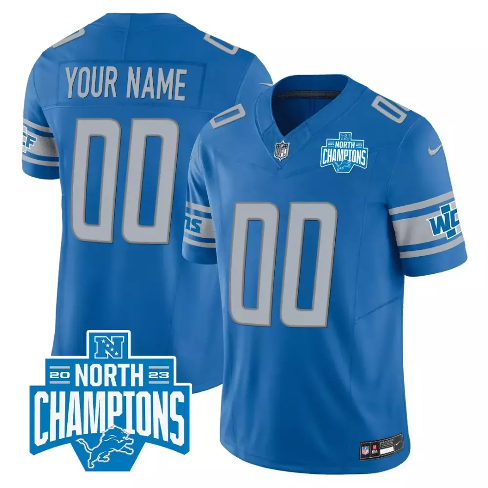 2023 Detroit Lions Vapor Jersey | North Champions Edition | All Stitched Fan Gear | For Men, Women & Youth