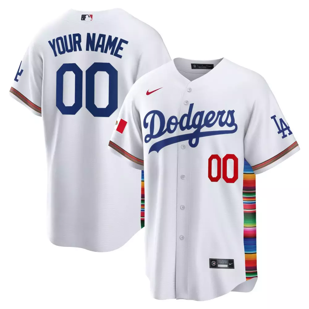 2023 Dodgers 00 White Stitched Jersey | Colorful Design Vapor Style | For Men, Women & Youth