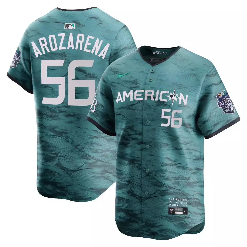 Arozarena 56 American 2023 Stitched Vapor Jersey | Teal Color | Limited Edition Fan Gear for Men, Women & Youth