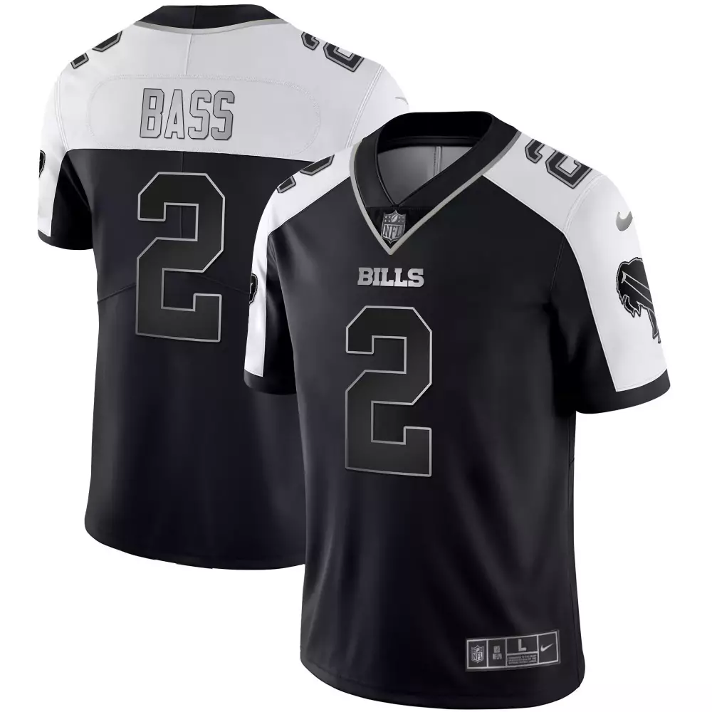 Bass 2 Buffalo Bills 2023 Men's All Stitched Vapor Jersey | Black Color | Fan Gear for Game Day | For Men