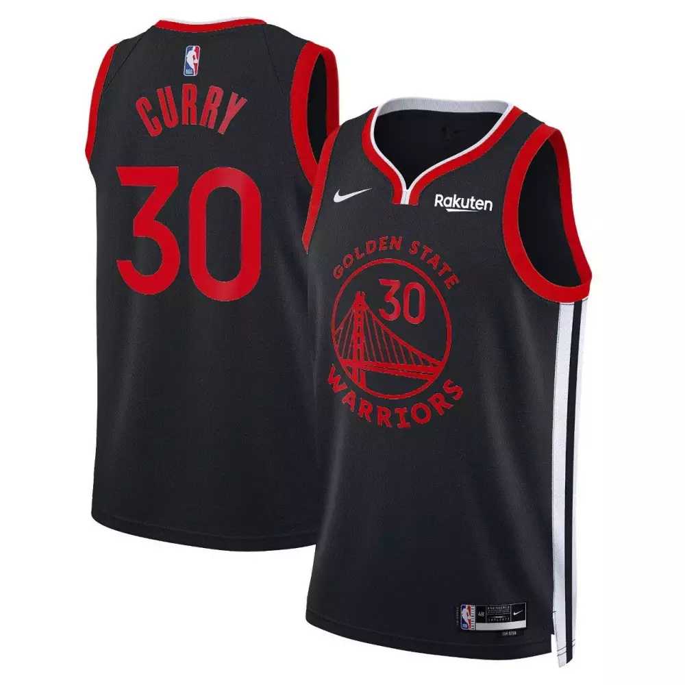 Curry 30 Golden State Warriors 2023 Stitched Vapor Jersey | Black & Yellow Rose Design | Replica Fan Gear | For Men, Women & Youth