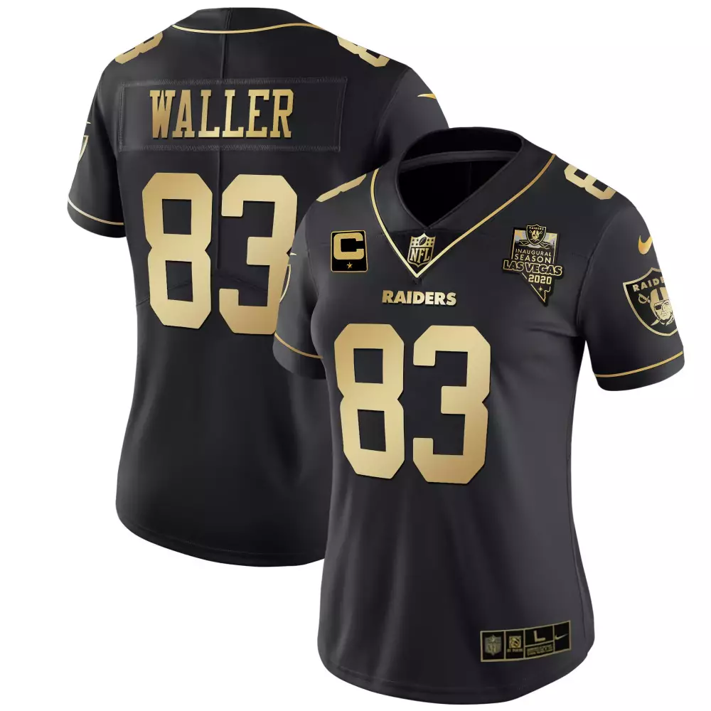 Darren Waller 83 Las Vegas Raiders 2020 Black Vapor Jersey | Women's All Stitched Fan Gear | For Men, Women & Youth
