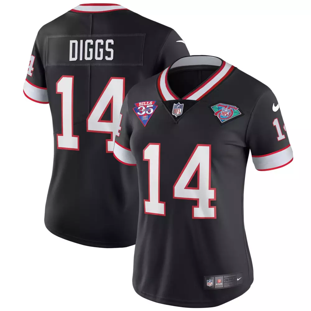 Stefon Diggs 2023 Women's Vapor Jersey | Black 35th Anniversary Edition | Limited Edition Fan Gear | For Women