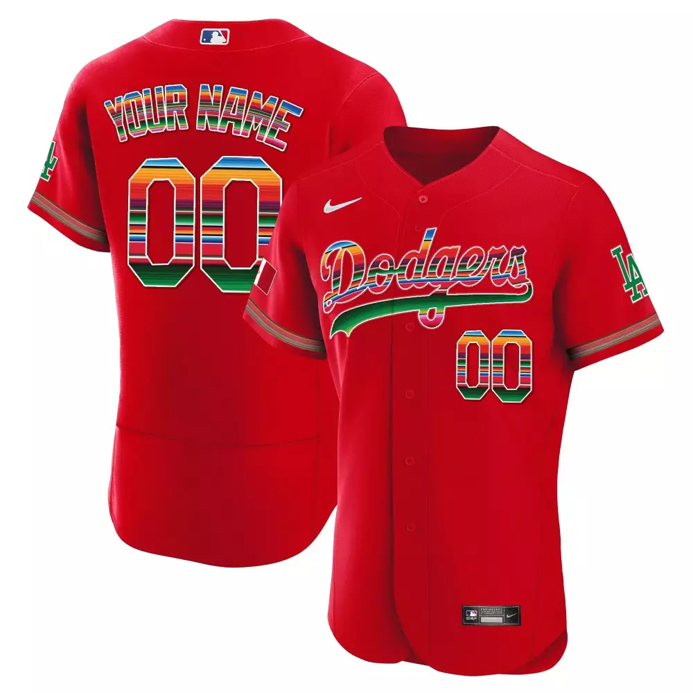 2023 Dodgers Red Stitched Vapor Jersey | Custom 00 Men's Nike Limited Edition | Fan Gear for Game Day | For Men, Women & Youth