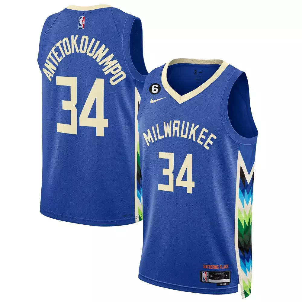Giannis Antetokounmpo 34 Milwaukee Bucks 2023 Stitched Vapor Jersey | Purple | Replica Fan Gear | For Men, Women & Youth