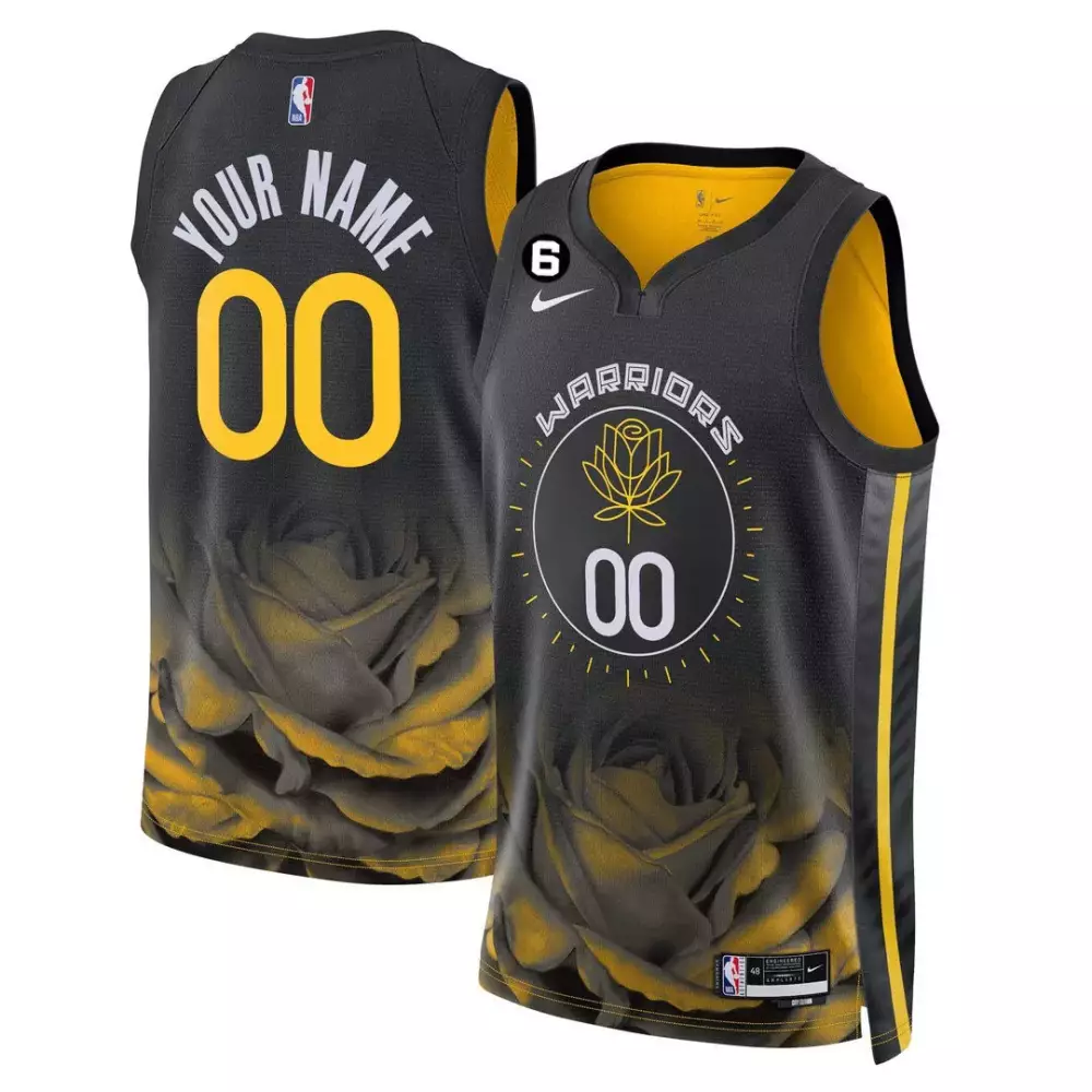 Golden State Warriors 2023 Stitched Vapor Jersey | Black Yellow Edition | Custom Fan Gear for Men, Women & Youth | Personalize Today