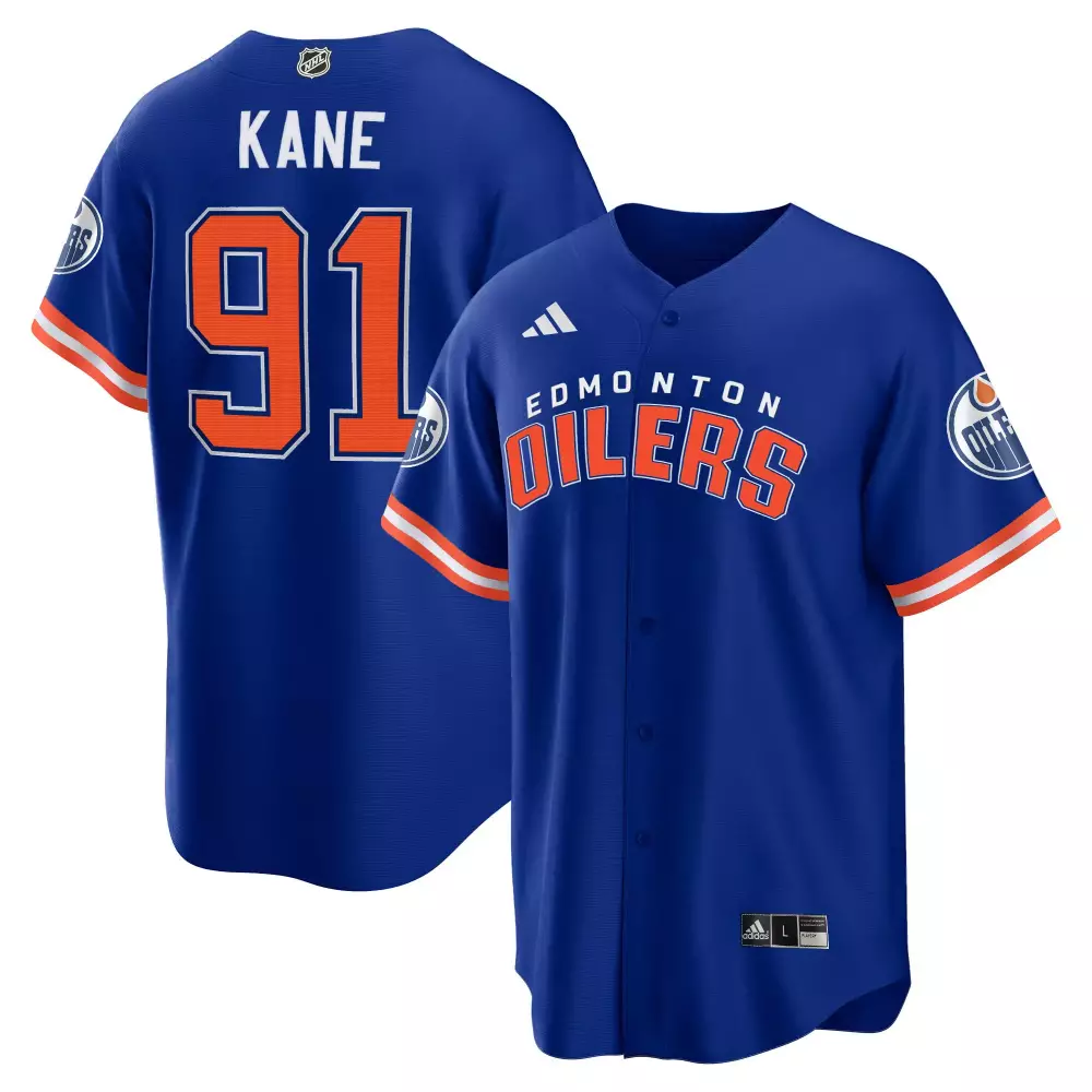 Kane 91 Edmonton Oilers 2023 Stitched Vapor Jersey | Blue | Fan Gear for Men, Women & Youth