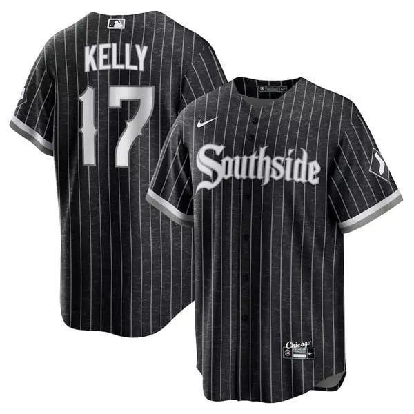 Kelly 17 Chicago White Sox 2023 Stitched Vapor Jersey | Black Southside Design | Fan Gear for Men, Women & Youth