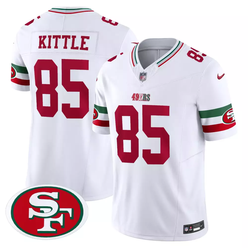 Kittle 85 San Francisco 49ers 2023 Men’s All Stitched Vapor Jersey | Stylish White Design | For Men, Women & You