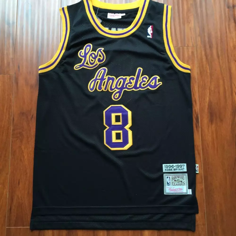 Kobe Bryant 8 Los Angeles Lakers 1996-1997 Stitched Vapor Jersey | Black Edition | Replica Fan Gear for All | For Men, Women & Youth