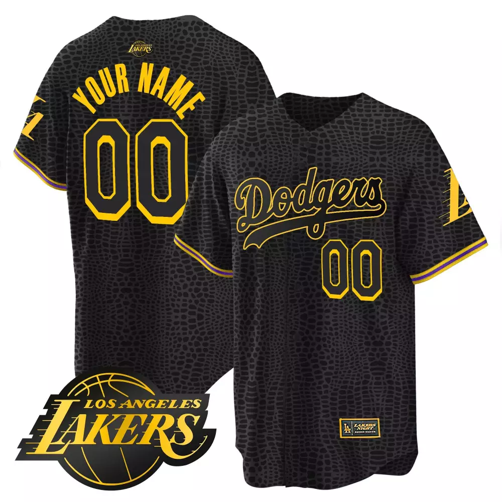 Los Angeles Lakers Custom 00 Dodgers 2023 Men’s All Stitched Vapor Jersey | Edition 1 | For Men, Women & You