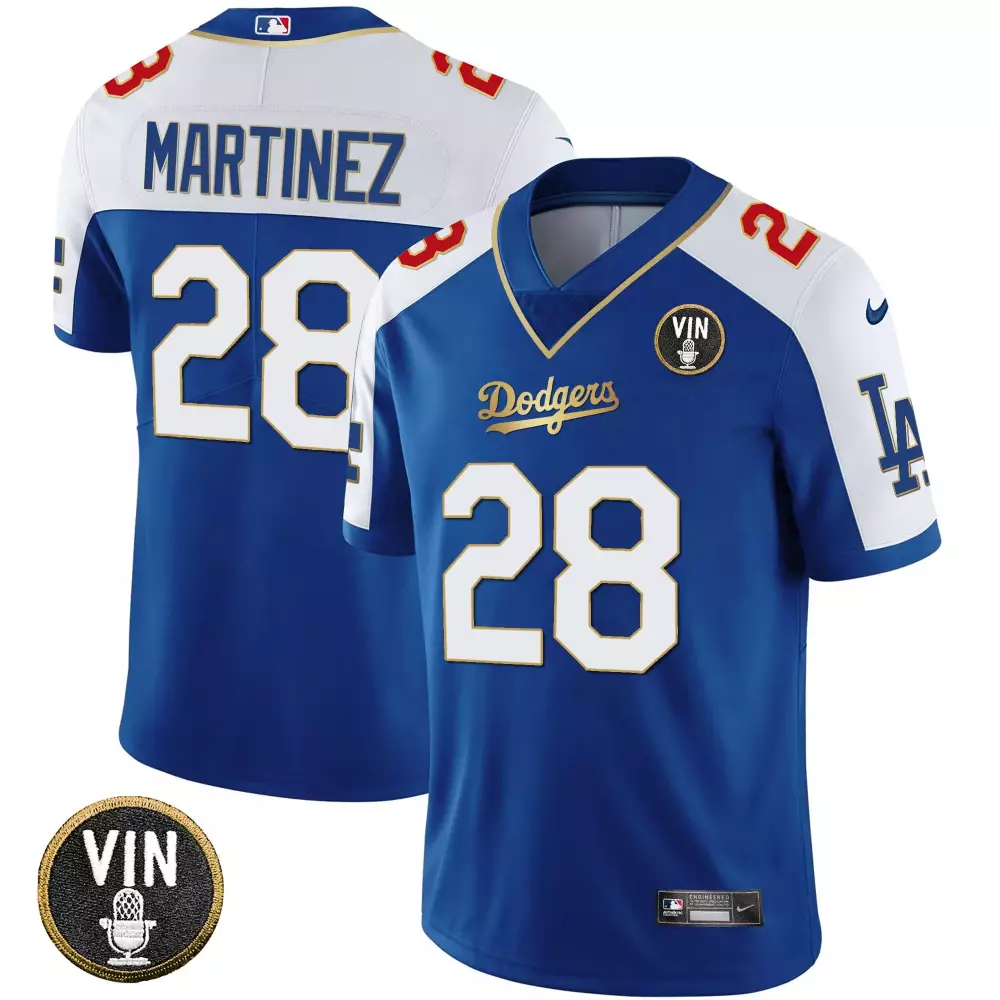 2023 Martinez 28 Dodgers Stitched Vapor Jersey | Blue Vin Edition for Men | Fan Gear for Game Day | For Men, Women & Youth