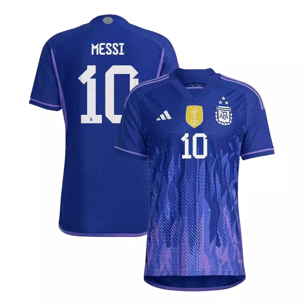 Messi 10 Argentina 2022 Stitched Vapor Jersey | Blue with FIFA Patch | Limited Edition Fan Gear for Men, Women & Youth