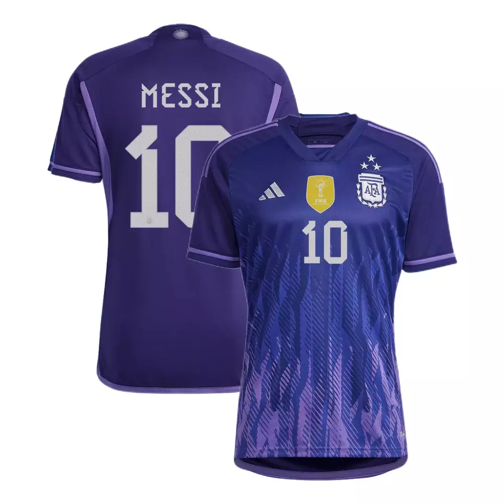 Messi 10 Argentina 2023 Stitched Vapor Jersey | Purple with FIFA Patch | Limited Edition Fan Gear for Men, Women & Youth