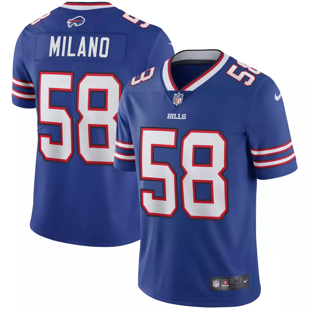 Milano 58 Buffalo Bills 2023 Stitched Vapor Jersey | Blue Edition | Limited Edition Fan Gear | For Men, Women & Youth