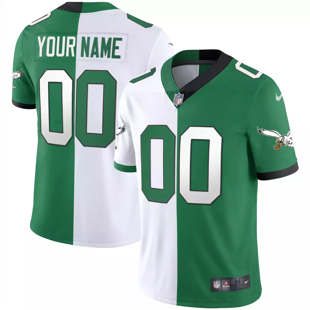 Your Name 2023 Philadelphia Eagles Vapor Jersey | Stitched Green & White | Replica Fan Gear | For Men, Women & Youth