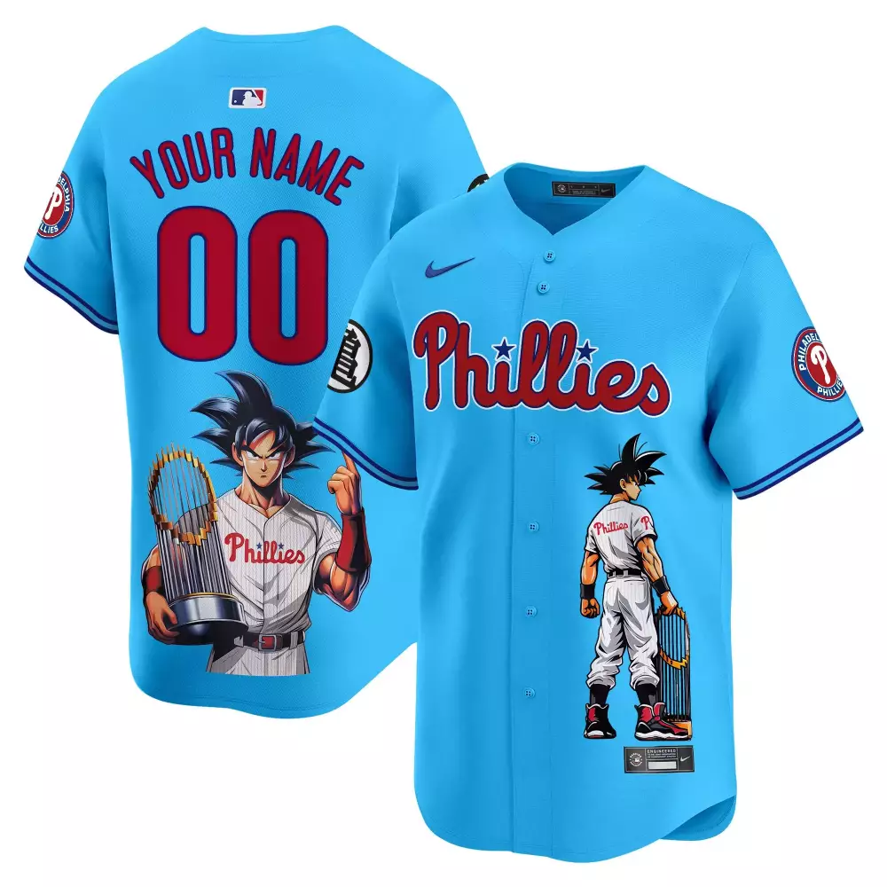 2023 Custom Blue Jersey | Philadelphia Phillies Men's Stitched Vapor | Personalized Fan Gear | For Men, Women & Youth