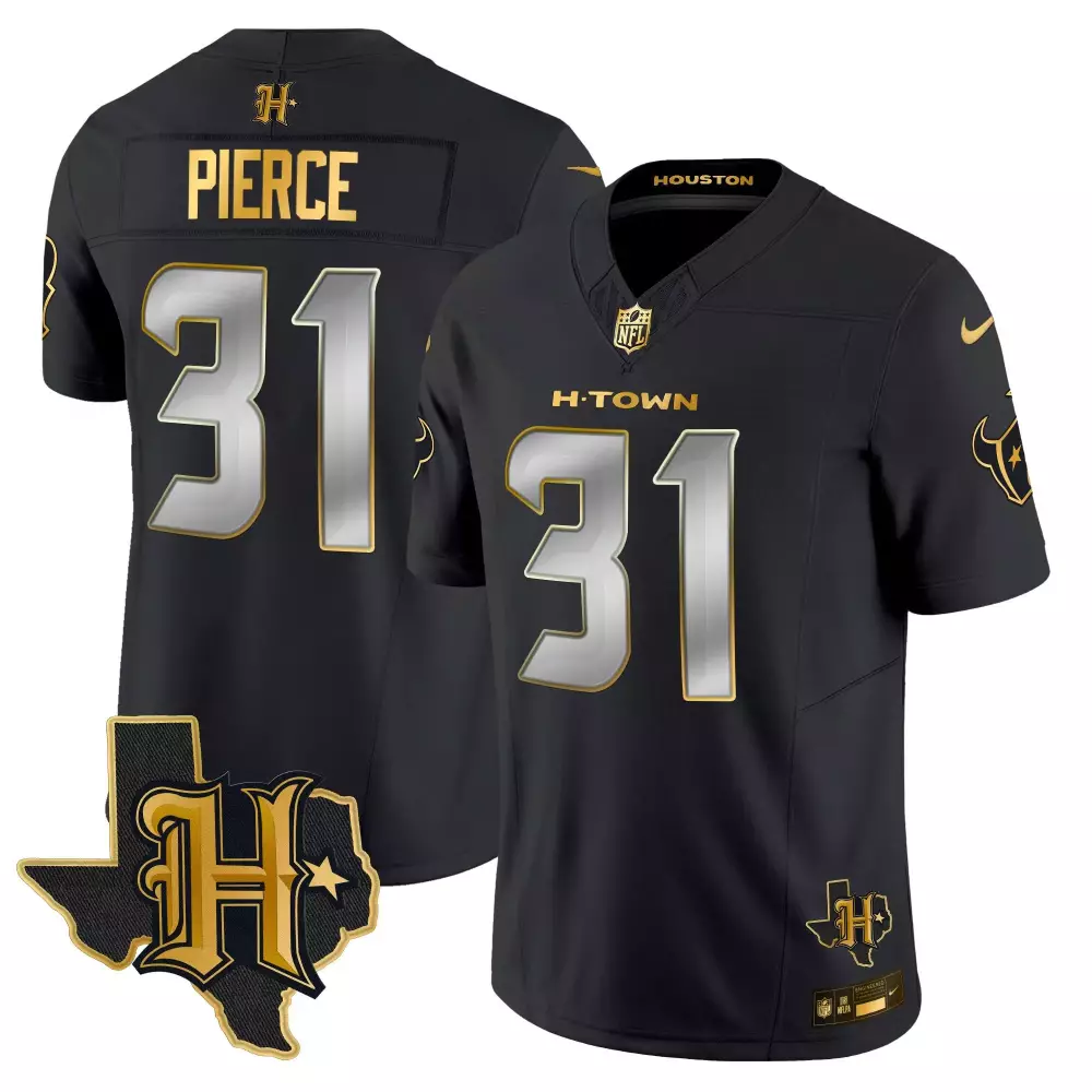 Pierce 31 Houston Texans 2023 Stitched Vapor Jersey | Black H-Town Edition | Fan Gear for Men, Women & Youth